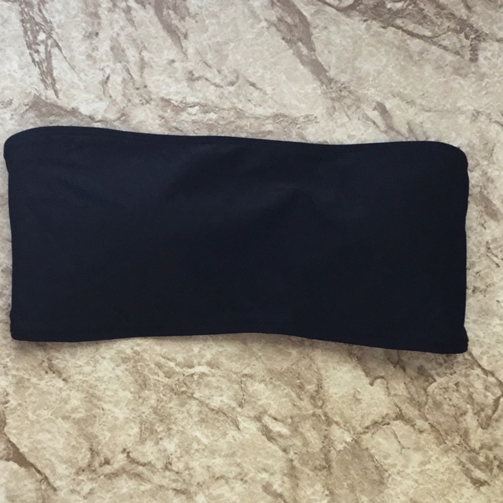 Black Bandeau Bikini Top w/ pads